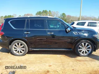 2011 Infiniti QX56 7-passenger with VIN JN8AZ2NF3B9503608, listed as a IAAI auction lot 41875603 with 215,051 mi miles. Bid and sale history available at carsss.com. Image 13.