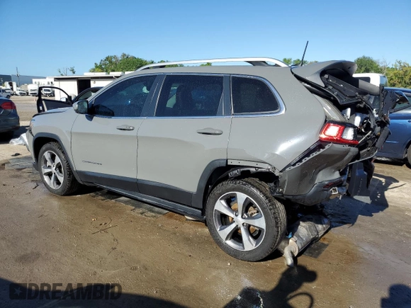 2019 Jeep Cherokee Limited with VIN 1C4PJLDBXKD428209, listed as a Copart auction lot 46107223 with 34,532 mi miles and Salvage Title. Bid and sale history available at DreamBid. Image 2.