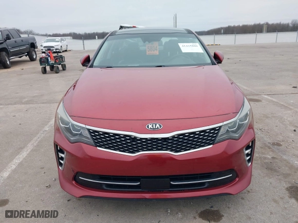 2017 Kia Optima SX with VIN 5XXGW4L24HG141844, listed as a IAAI auction lot 41425880 with 137,056 mi miles. Bid and sale history available at carsss.com. Image 6.