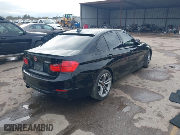 2015 BMW 3 Series 328i with VIN WBA3A5G56FNS83991, listed as a IAAI auction lot 41123406 with 146,818 mi miles. Bid and sale history available at carsss.com. Image 4.
