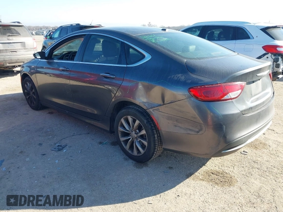 2015 Chrysler 200 C with VIN 1C3CCCCB8FN545379, listed as a IAAI auction lot 41646308 with 169,082 mi miles. Bid and sale history available at carsss.com. Image 3.