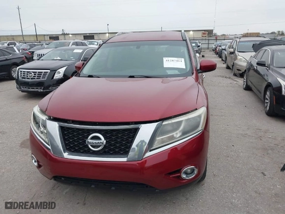 2016 Nissan Pathfinder S with VIN 5N1AR2MN2GC605783, listed as a IAAI auction lot 41287414 with 206,515 mi miles. Bid and sale history available at carsss.com. Image 6.