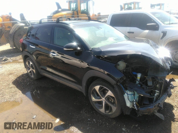 2016 Hyundai Tucson Limited with VIN KM8J33A24GU262163, listed as a IAAI auction lot 41866929 with 65,309 mi miles and . Bid and sale history available at DreamBid. Image 1.