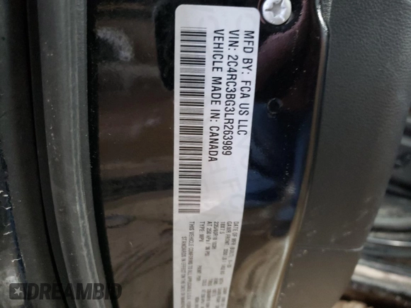 2020 Chrysler Pacifica Launch Edition z VIN 2C4RC3BG3LR263989, wystawiony jako Copart lot #82079334 z przebiegiem 109 707 mil mil oraz Nie do naprawy. Historia ofert i sprzedaży dostępna na DreamBid. Obrazek 13.