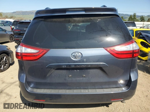 2016 Toyota Sienna LE AAS with VIN 5TDKK3DC8GS744252, listed as a Copart auction lot 48638345 with 92,499 mi miles and Salvage Title. Bid and sale history available at carsss.com. Image 6.