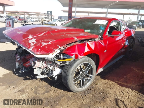 2018 Ford Mustang GT with VIN 1FA6P8CF3J5117201, listed as a IAAI auction lot 41511624 with 42,823 mi miles and . Bid and sale history available at DreamBid. Image 2.