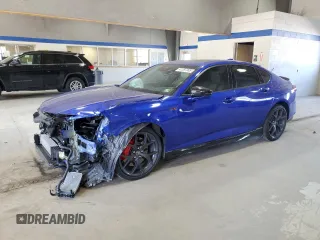 2023 Acura TLX Type S w/Performance Tire with VIN 19UUB7F96PA003730, listed as a Copart auction lot 47397305 with 13,805 mi miles and Salvage Title. Bid and sale history available at carsss.com. Image 1.