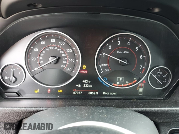 2017 BMW 3 Series 330i xDrive with VIN WBA8D9G39HNU63178, listed as a Copart auction lot 57384845 with 67,377 mi miles and Salvage title. Bid and sale history available at DreamBid. Image 9.