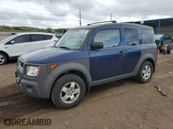 2003 Honda Element EX with VIN 5J6YH28583L022929, listed as a Copart auction lot 55410225 with 210,866 mi miles and Clean Title. Bid and sale history available at DreamBid. Image 1.