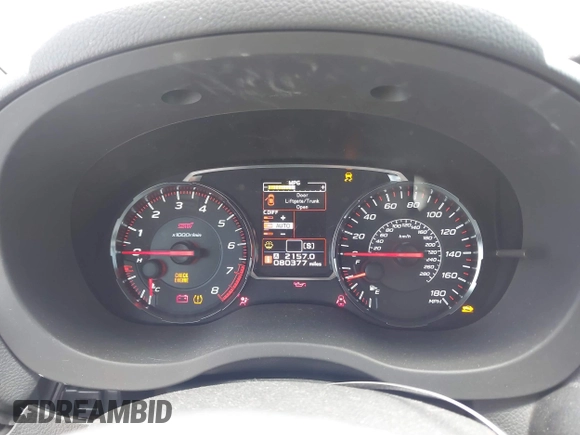 2020 Subaru WRX STI z VIN JF1VA2E65L9800214, wystawiony jako IAAI lot #42356355 z przebiegiem 80 377 mil mil oraz . Historia ofert i sprzedaży dostępna na DreamBid. Obrazek 7.