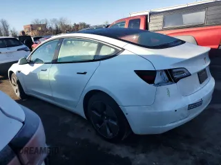 2022 Tesla Model 3 Long Range with VIN 5YJ3E1EB1NF120607, listed as a Copart auction lot 46216825 with 22,850 mi miles and Non Repairable. Bid and sale history available at carsss.com. Image 2.
