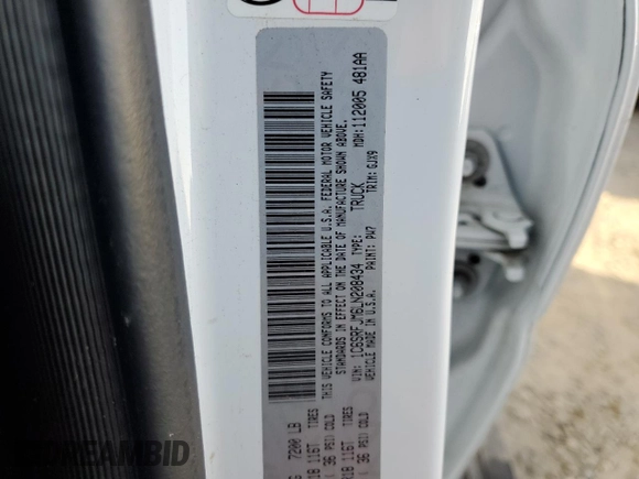 2020 Ram 1500 Laramie with VIN 1C6SRFJM6LN208434, listed as a Copart auction lot 89004015 with 64,786 mi miles and Salvage title. Bid and sale history available at DreamBid. Image 13.