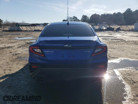 2022 Subaru WRX Premium with VIN JF1VBAF66N9015757, listed as a Copart auction lot 45162385 with 22,539 mi miles and Salvage Title. Bid and sale history available at carsss.com. Image 6.