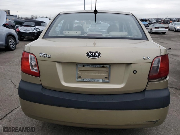2009 Kia Rio SX with VIN KNADE223796524159, listed as a Copart auction lot 86185964 with 157,061 mi miles and Salvage Title. Bid and sale history available at carsss.com. Image 6.