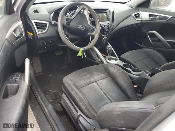 2013 Hyundai Veloster w/Black Int with VIN KMHTC6AD0DU096148, listed as a Copart auction lot 46505715 with 105,168 mi miles and Salvage Title. Bid and sale history available at carsss.com. Image 8.