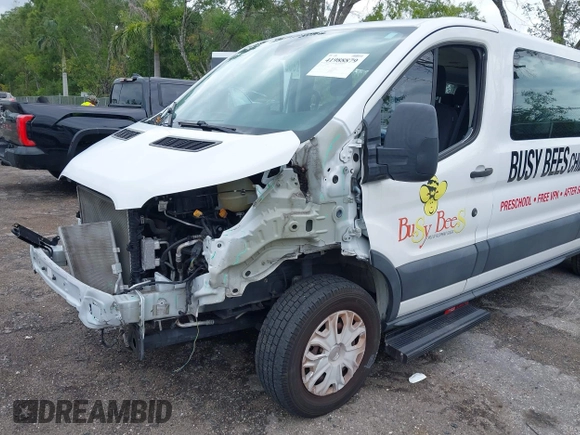 2018 Ford Transit Passenger XL with VIN 1FBZX2ZM0JKA10221, listed as a IAAI auction lot 41988879 with 54,340 mi miles and . Bid and sale history available at DreamBid. Image 17.