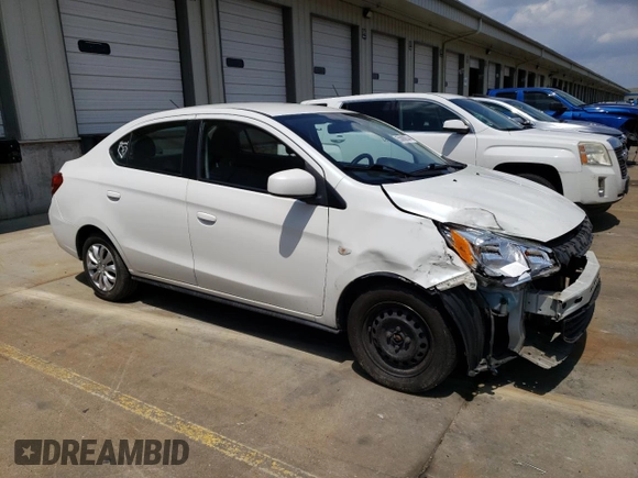 2019 Mitsubishi Mirage G4 ES with VIN ML32F3FJ8KHF11085, listed as a Copart auction lot 55000834 with 90,395 mi miles and Salvage Title. Bid and sale history available at carsss.com. Image 4.