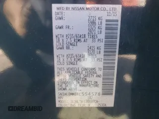 2015 Infiniti QX60 with VIN 5N1AL0MM3FC554578, listed as a Copart auction lot 53073125 with 152,412 mi miles and Clean Title. Bid and sale history available at DreamBid. Image 13.
