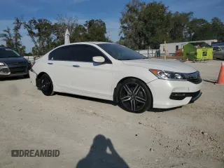2017 Honda Accord Sport with VIN 1HGCR2F58HA066854, listed as a Copart auction lot 43405125 with 142,548 mi miles and Salvage Title. Bid and sale history available at carsss.com. Image 4.