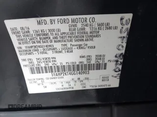 2016 Ford Taurus SHO z VIN 1FAHP2KT4GG140903, wystawiony jako IAAI lot #42415173 z przebiegiem 141 392 mil mil oraz . Historia ofert i sprzedaży dostępna na DreamBid. Obrazek 9.
