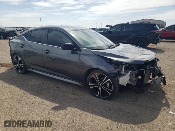 2020 Nissan Sentra SR with VIN 3N1AB8DVXLY281451, listed as a Copart auction lot 54754345 with 58,025 mi miles and Clean Title. Bid and sale history available at DreamBid. Image 4.