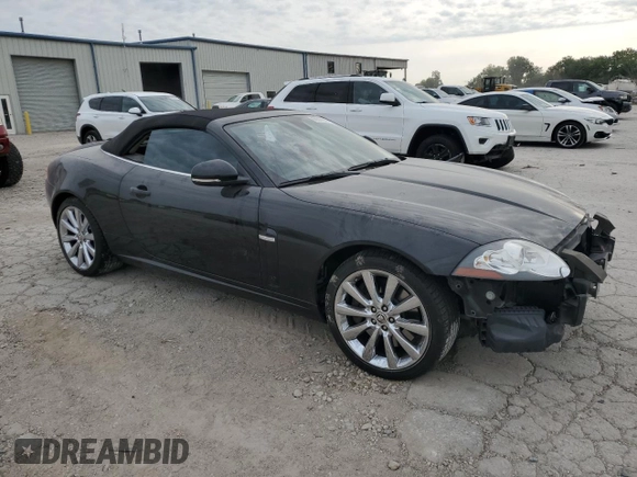 2010 Jaguar XK with VIN SAJWA4GBXALB36341, listed as a Copart auction lot 68307584 with 76,951 mi miles and Salvage Title. Bid and sale history available at carsss.com. Image 4.