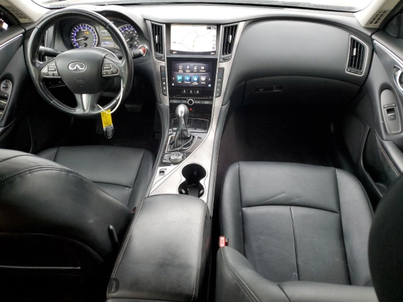 2015 Infiniti Q50 Premium with VIN JN1BV7AP7FM356321, listed as a Copart auction lot 50484505 with 141,310 mi miles and Salvage Title. Bid and sale history available at carsss.com. Image 8.