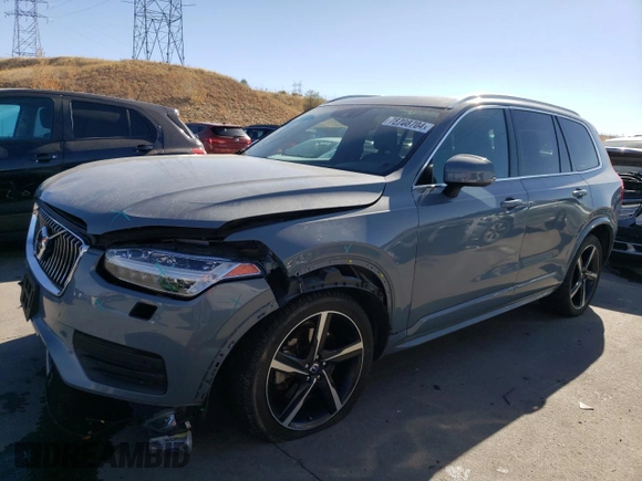2021 Volvo XC90 Momentum with VIN YV4102PK8M1704922, listed as a Copart auction lot 78708704 with 43,750 mi miles and Salvage Title. Bid and sale history available at carsss.com. Image 1.