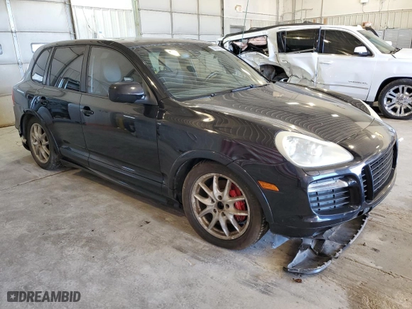 2008 Porsche Cayenne GTS with VIN WP1AD29P28LA73318, listed as a Copart auction lot 80057694 with 98,700 mi miles and Salvage Title. Bid and sale history available at carsss.com. Image 4.
