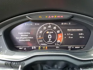 2018 Audi SQ5 Premium Plus with VIN WA1A4AFY6J2009863, listed as a Copart auction lot 56418064 with 76,666 mi miles and Salvage Title. Bid and sale history available at DreamBid. Image 9.