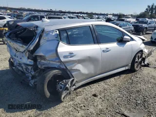 2022 Nissan LEAF SV Plus with VIN 1N4BZ1CV3NC561350, listed as a Copart auction lot 46451005 with 42,215 mi miles and Salvage Title. Bid and sale history available at DreamBid. Image 3.