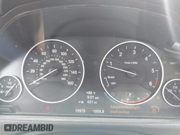 2014 BMW 3 Series 328d xDrive with VIN WBA3D5C51EKX98037, listed as a IAAI auction lot 42647977 with 79,978 mi miles and . Bid and sale history available at DreamBid. Image 16.