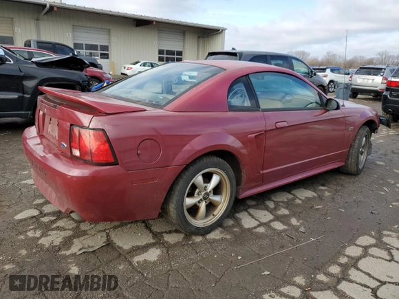 1999 Ford Mustang GT with VIN 1FAFP42XXXF100630, listed as a Copart auction lot 85198374 with 151,356 mi miles and Salvage Title. Bid and sale history available at carsss.com. Image 3.