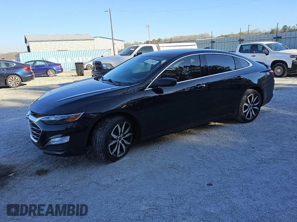 2023 Chevrolet Malibu RS with VIN 1G1ZG5ST4PF138776, listed as a Copart auction lot 46569265 with 57,496 mi miles and Clean Title. Bid and sale history available at DreamBid. Image 1.