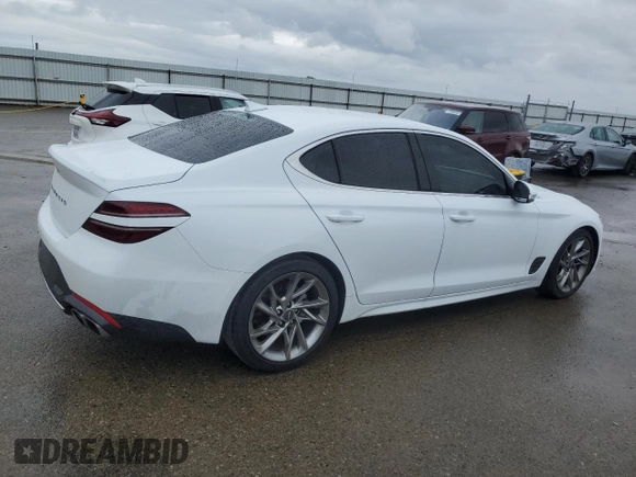 2022 Genesis G70 2.0T z VIN KMTG34TA1NU102975, wystawiony jako Copart lot #47460345 z przebiegiem 30 029 mil mil oraz Szkoda całkowita • Salvage title. Historia ofert i sprzedaży dostępna na DreamBid. Obrazek 3.