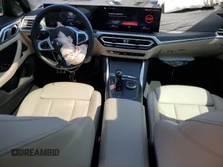 2023 BMW i4 M50 with VIN WBY33AW07PFN73257, listed as a Copart auction lot 53394614 with 10,216 mi miles and Salvage Title. Bid and sale history available at carsss.com. Image 8.