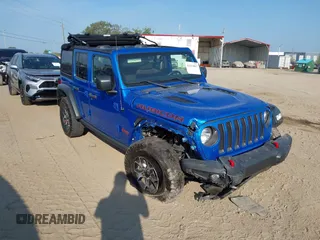 2022 Jeep Wrangler Unlimited Rubicon z VIN 1C4HJXFNXNW270269, wystawiony jako IAAI lot #42154867 z przebiegiem 40 045 mil mil oraz . Historia ofert i sprzedaży dostępna na DreamBid. Obrazek 1.