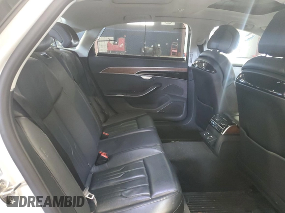 2019 Audi A8 L with VIN WAU8DAF86KN005765, listed as a Copart auction lot 49065575 with 32,600 mi miles and Salvage Title. Bid and sale history available at carsss.com. Image 10.