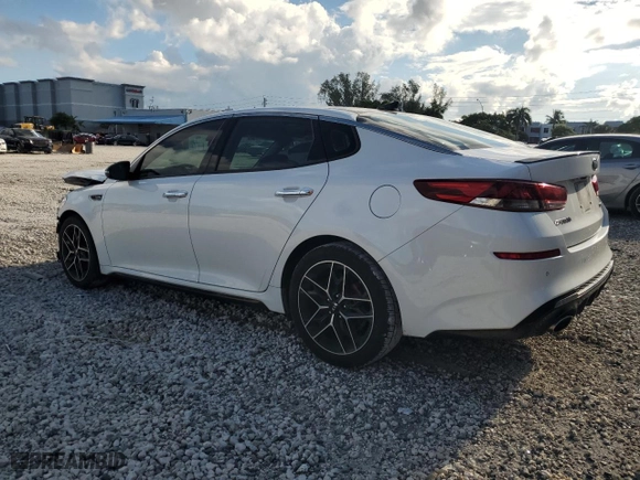 2019 Kia Optima SX with VIN 5XXGW4L29KG367000, listed as a Copart auction lot 72191104 with 103,364 mi miles and Salvage Title. Bid and sale history available at carsss.com. Image 2.