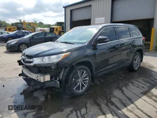 2019 Toyota Highlander SE with VIN 5TDJZRFH5KS707221, listed as a Copart auction lot 64018625 with 122,748 mi miles and Salvage title. Bid and sale history available at DreamBid. Image 1.