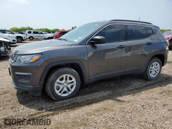 2021 Jeep Compass Sport z VIN 3C4NJCAB0MT508482, wystawiony jako Copart lot #53707625 z przebiegiem 39 626 mil mil oraz Szkoda całkowita • Salvage title. Historia ofert i sprzedaży dostępna na DreamBid. Obrazek 1.