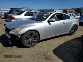 2008 Infiniti G37 Coupe Journey with VIN JNKCV64E98M121314, listed as a Copart auction lot 52392325 with 0 mi miles and Salvage Title. Bid and sale history available at carsss.com. Image 1.