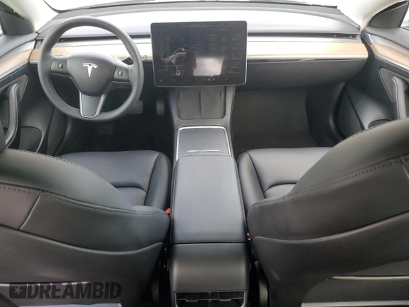 2022 Tesla Model 3 Long Range with VIN 5YJ3E1EB2NF361821, listed as a Copart auction lot 85108664 with 25,021 mi miles and Salvage Title. Bid and sale history available at DreamBid. Image 8.
