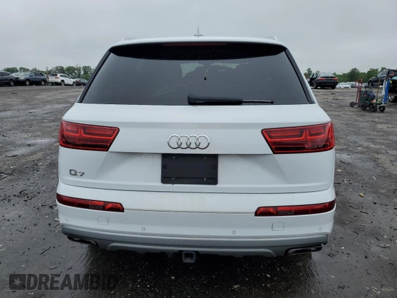2019 Audi Q7 Premium Plus with VIN WA1LHAF79KD024240, listed as a Copart auction lot 57063645 with 77,844 mi miles and Salvage title. Bid and sale history available at DreamBid. Image 6.