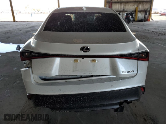 2021 Lexus IS with VIN JTHCA1D28M5112354, listed as a Copart auction lot 52625545 with 40,304 mi miles and Salvage Title. Bid and sale history available at carsss.com. Image 6.