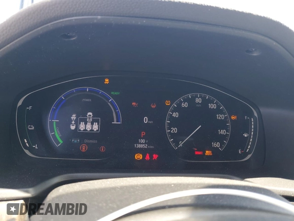 2022 Honda Accord EX-L with VIN 1HGCV3F54NA014957, listed as a Copart auction lot 58628265 with 138,852 mi miles and Salvage title. Bid and sale history available at DreamBid. Image 9.