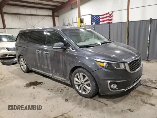 2016 Kia Sedona SX-L with VIN KNDME5C18G6142673, listed as a Copart auction lot 88815615 with 199,027 mi miles and Salvage Title. Bid and sale history available at carsss.com. Image 4.