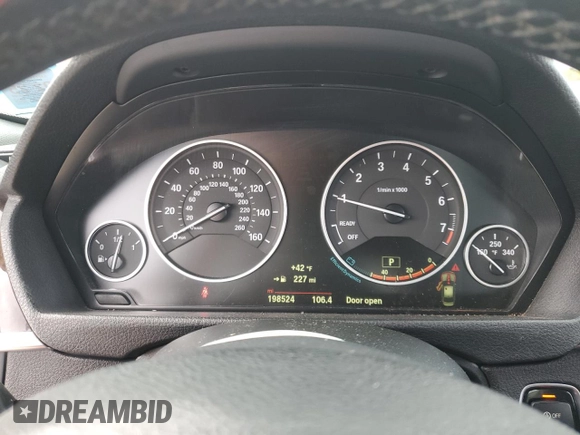2015 BMW 3 Series 335i xDrive with VIN WBA3B9C55FP459380, listed as a Copart auction lot 87416274 with 198,524 mi miles and Clean title. Bid and sale history available at DreamBid. Image 9.