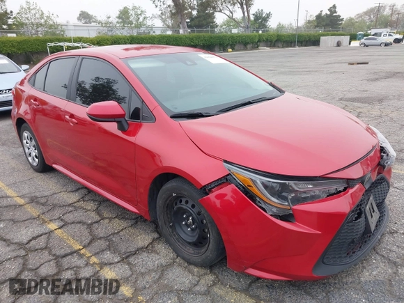 2020 Toyota Corolla LE with VIN 5YFEPRAE0LP091040, listed as a IAAI auction lot 42020079 with 39,031 mi miles and . Bid and sale history available at DreamBid. Image 1.