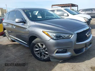 2019 Infiniti QX60 PURE with VIN 5N1DL0MM7KC552081, listed as a IAAI auction lot 41835686 with 156,587 mi miles. Bid and sale history available at carsss.com. Image 1.